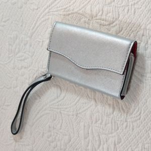 Jeun Bang Silver Wristlet Clutch Wallet